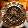 Ретро-индустриальные шестеренчатые настенные часы в стиле стимпанк, вертикальный подвесной декор для дома, бара, гаража, кофейни
