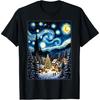 Рождественская елка Звездная ночь Ван Гог Зимняя сказка Футболка