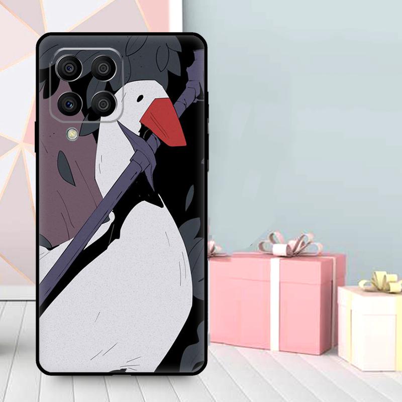 Мультяшный забавный чехол-гусь для Samsung Galaxy M06 M11 M31 M14 M34 M54 M12 M32 M52 M15 M13 M16 M36 M56 M53 M35 M55