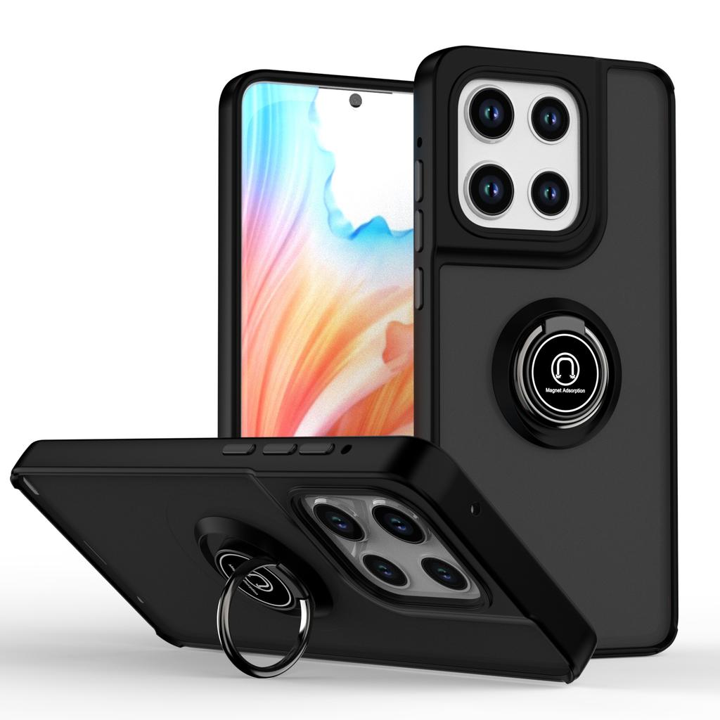 Матовый чехол Armor для Motorola Moto Edge 2025 G Stylus 5G G5G 2025 Edge 50Fusion 50Pro 50Ultra 50Neo Противоударный чехол с подставкой-кольцом