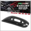 Для Ducati Monster 696 795 796 1100 100% Углеродное Волокно Защитная Крышка Теплозащитного Экрана Выхлопной Трубы Защитный Обтекатель Модификация Мотоцикла
