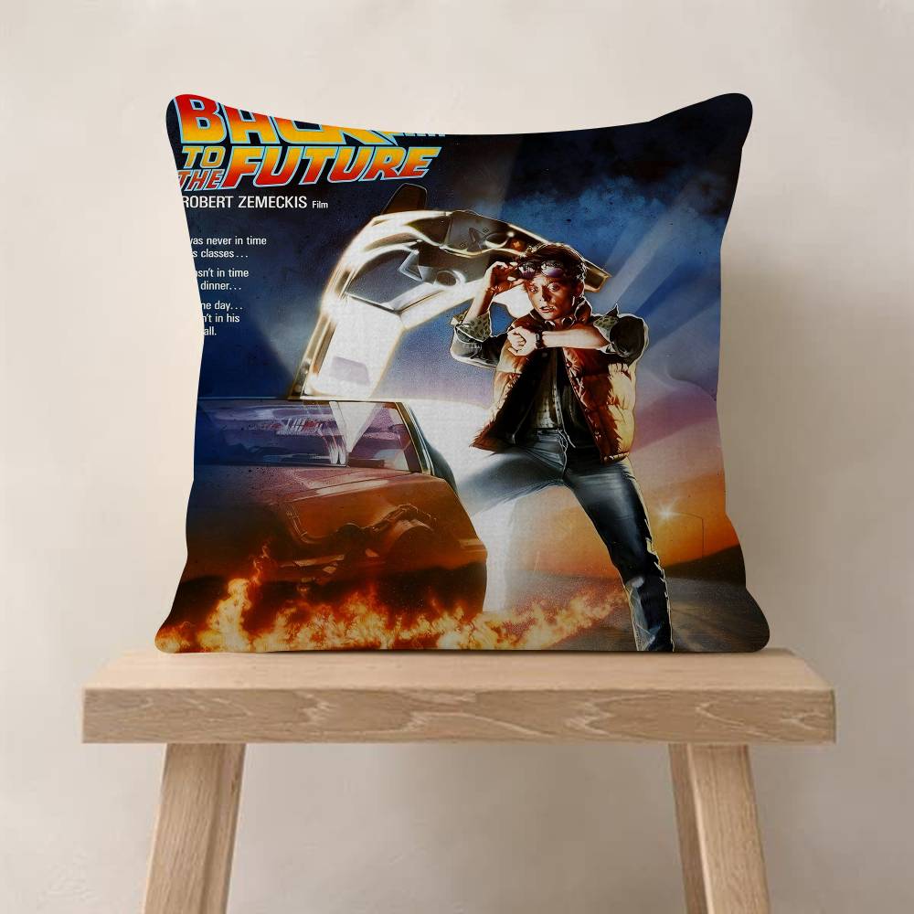 Classic Movies Back To The Future s Pillow Gift Home Office Decoration Bedroom Sofa Car Cushion Cover Case x
