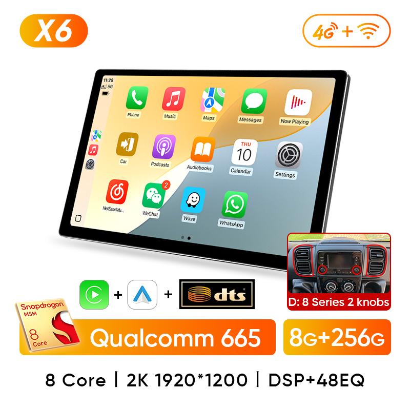 Ainavi 13.1" автомобильное радио для Fiat Ducato Citroen Jumper Peugeot Boxer Dodge Ram 2500 Wireless Carplay Android Auto Car Multimedia