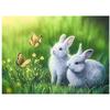 Full 5D Diy Diamond Painting Rabbit and Butterfly Embroidery Cross Stitch Home Decor Handmade Gift