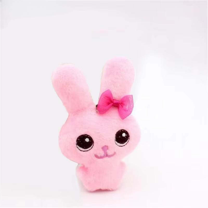 1PCS Cute Plush Bow Tie Siamese Rabbit Toy Small Pendant Soft Stuffed Beauty Bunny Toys Doll Valentine Gift 12CM