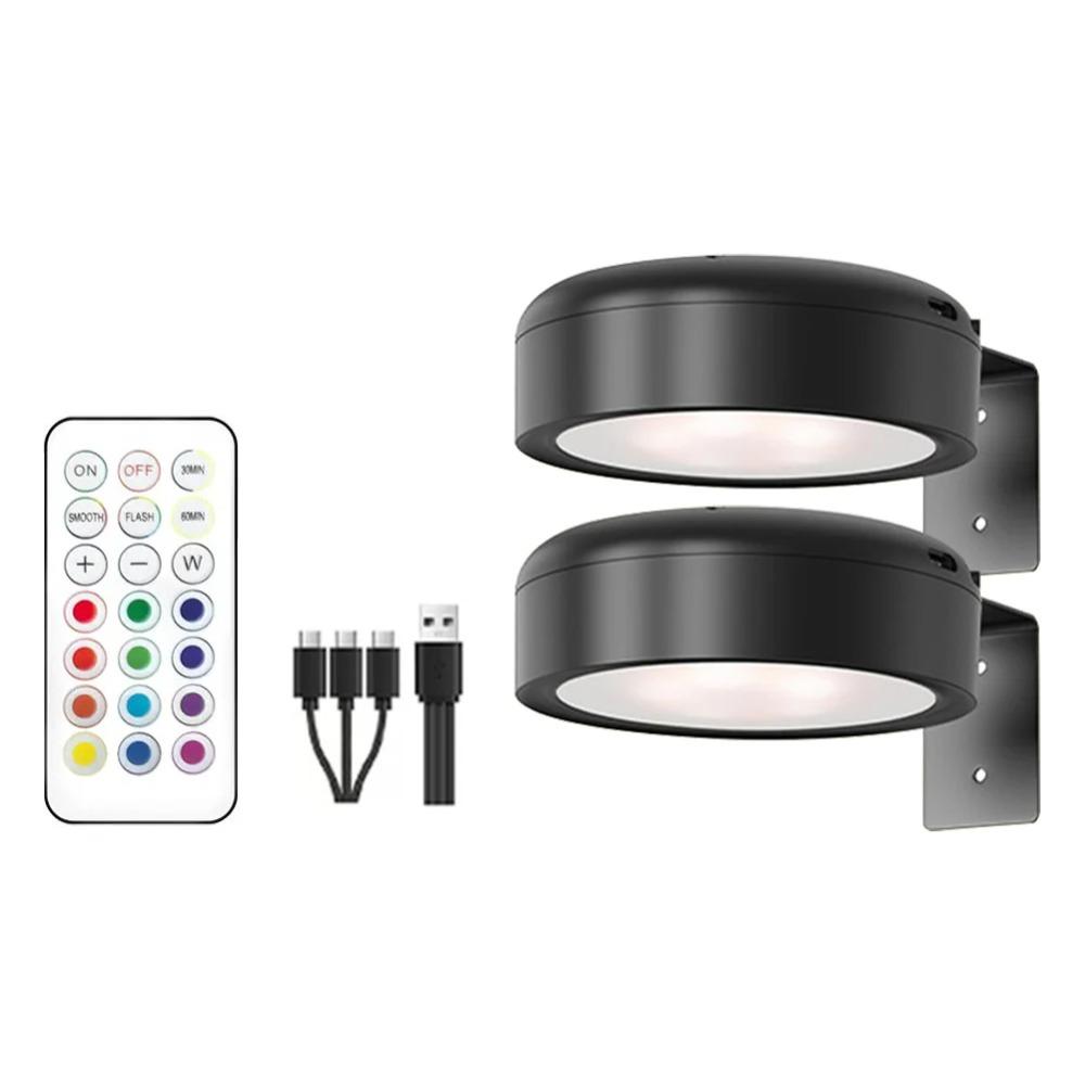 1/2/3Pcs No-Drill Wireless Picture Light Wall Mounted LED Wall Lamp Night Light