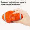 Puppy Teething Sound Ball Interactive Dog Toy Latex Rugby Series Boredom Relief Teeth Cleaning Indoor Outdoor Play Dog Toy Pet Supplies