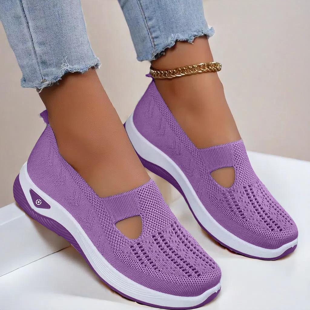 Fashion 2025Breathable Mesh Flats Shoes for Women Comfortable Slip On Casual Shoes Woman Lightweight Soft Bottom Loafers Plus Size 43