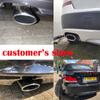 Наконечник глушителя автомобиля из нержавеющей стали, крышка для BMW 3 серии 318 E90 E91 320d 318d 318i E92 E93 X3 F25 20i 28i E83 2.0i