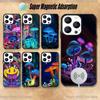 Психоделический Арт Гриб Чехол для Телефона Для iPhone 17,16,15,14,13,12,11,Pro,Max,Plus,Mini,Magsafe,Магнитный Чехол для Беспроводной Зарядки