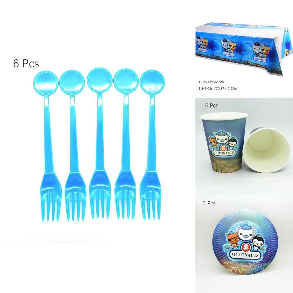 Набор красочных принадлежностей для детской вечеринки в стиле Октонавтов для радостного празднования