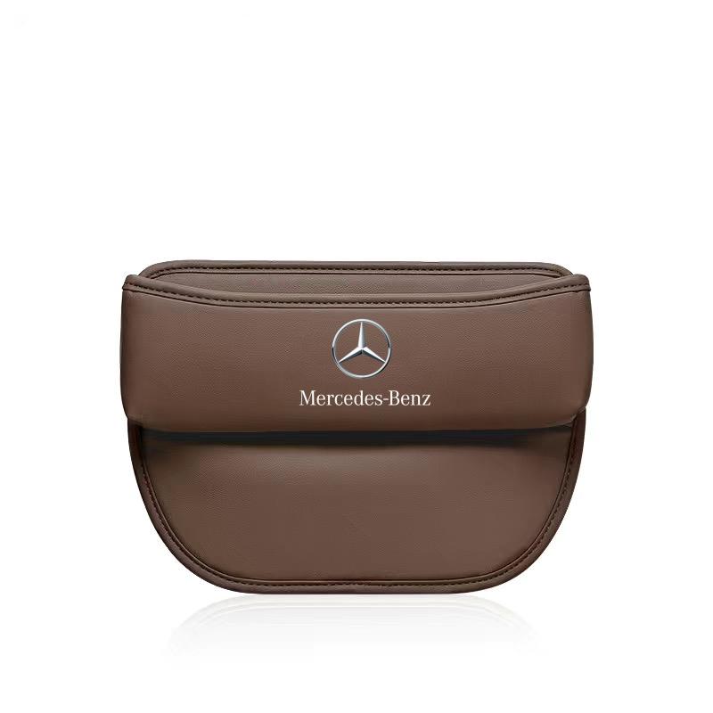 DDE2 Car Seat Crevice Storage Box Wallet Cigarette Slit Pocket For Mercedes benz E GLK CLS A W204 W213 W221 ML ABR c200 Accessories