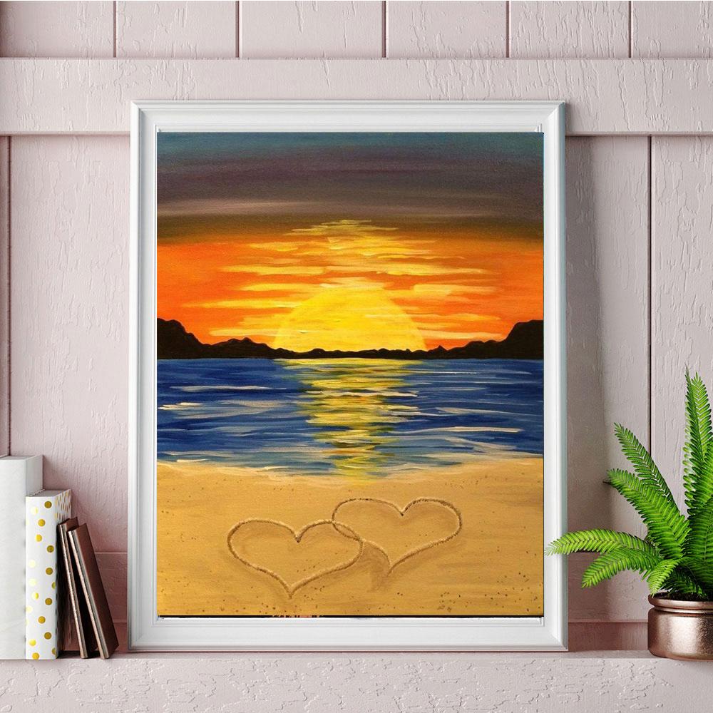 5D алмазная живопись Пейзаж Diy может быть настроена поделки круглый полный алмаз украшение дома имитация набор крестиков