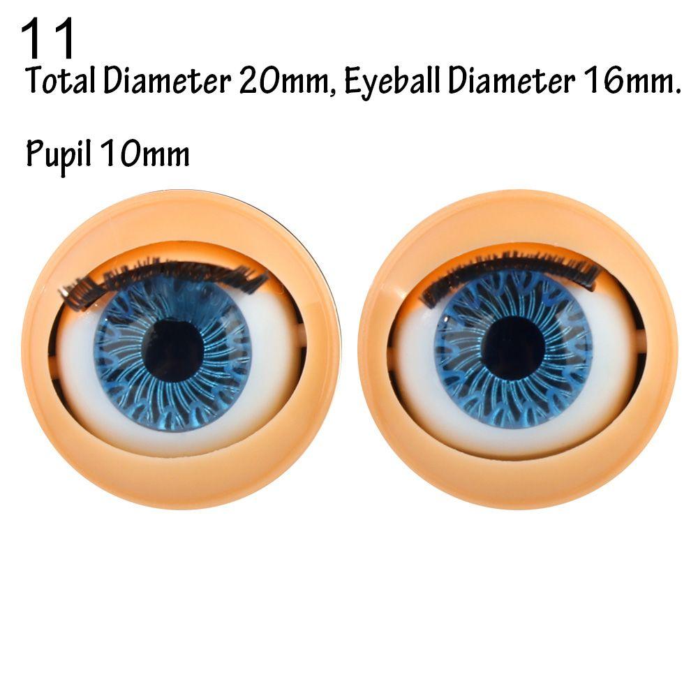 Аксессуары для кукольных глаз Моделирование активного глазного яблока с ресницами Кукольные вращающиеся глазные яблоки своими руками Кукольные глаза