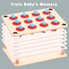 Montessori Educational Wooden Kids Toys Memory Games Match Fruit Animals Interactive Toys for Children