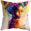 Home Decor Fashion Afro Black Women Girls Sofa Pillowcases Bedroom Living Room Decor Cushion Covers