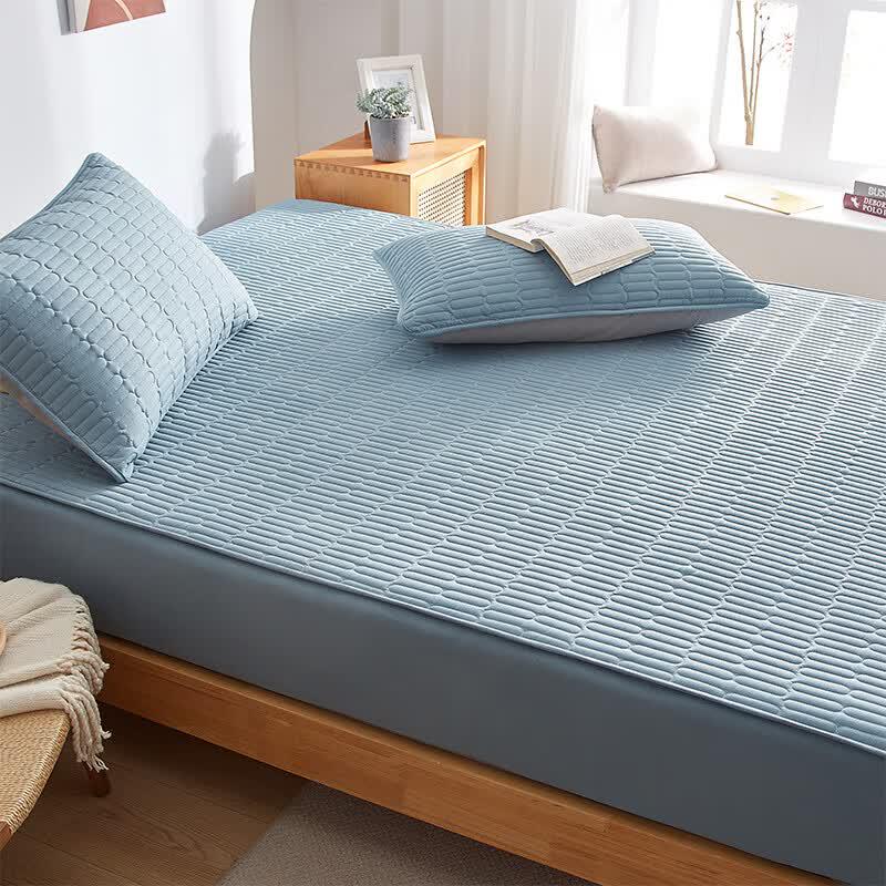 HLA Home Antibacterial Anti-Slip Fitted Sheet