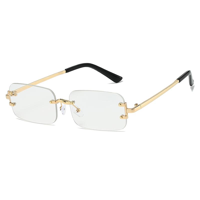 Ретро Безободковые Солнцезащитные Очки Женские Модные Брендовые Солнцезащитные Очки Мужские Винтажные Роскошные Солнцезащитные Очки для Вождения На Открытом Воздухе Женские UV400