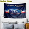 Custom Name France Football Emblem Tapestry Room Decoration Wall Hanging for Living Room Bedroom, dormitory, Birthday and Christmas gifts