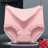 5 Pcs / Lot High Waist Panties for Women Cotton Underwear Solid Color Comfortable Underpants Plus Size Lingerie