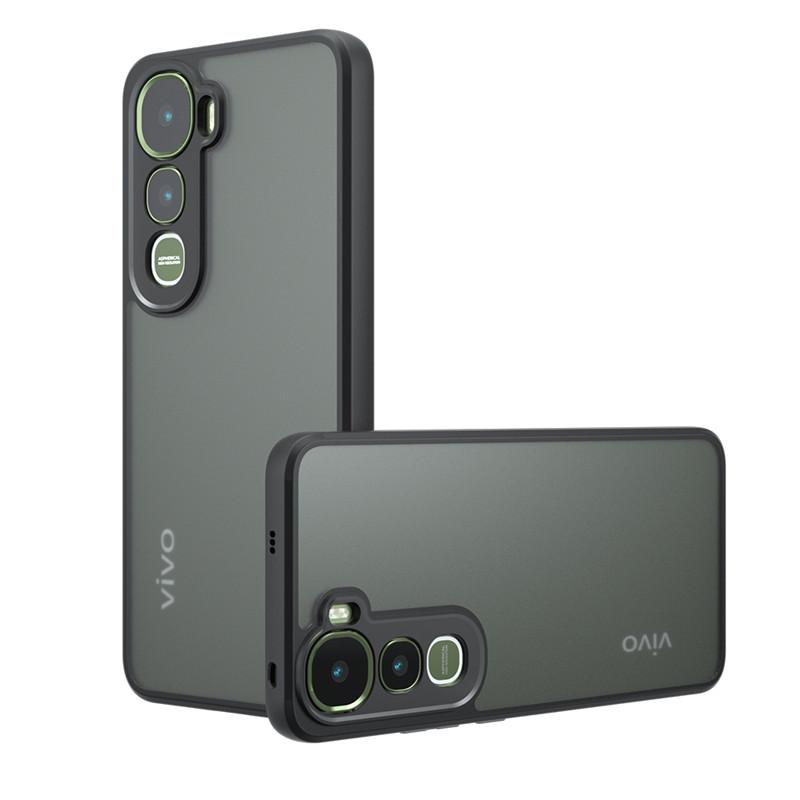 Для чехла ViVo Y400 Чехол ViVo Y400 Мягкая рамка из ТПУ Матовый прочный бампер из ПК Защитная задняя панель Чехлы для телефона Для ViVo Y400 Funda