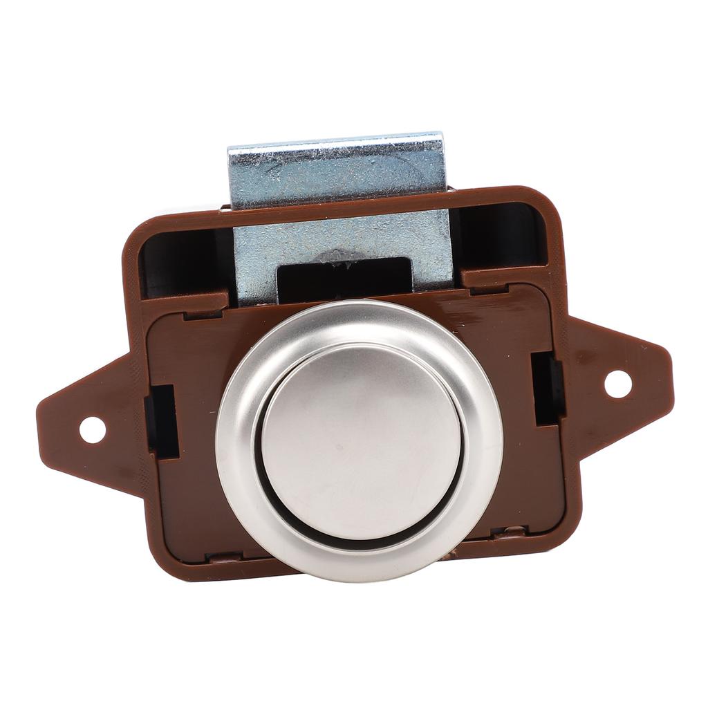 Мебельная кнопочная защелка Стильный вид Без ключа Защелка с кнопочным замком для дверцы шкафа для автодома, яхты, дома на колесах, кемпера