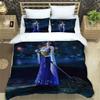 Принт Final Fantasy Комплект постельного белья из трех предметов Модная вещь для детей или взрослых для кроватей Пододеяльник Наволочки Комплект постельного белья Подарок