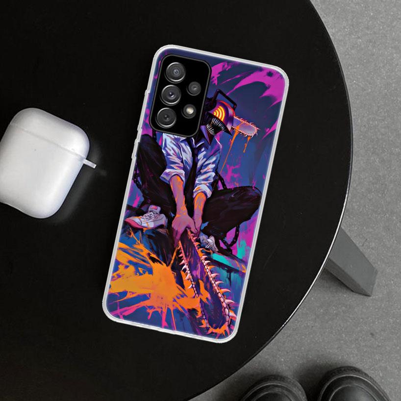 Чехол для телефона Chainsaw Man Denji для Samsung Galaxy A12 A22 A32 A52 A72 A02S A51 A50S A31 A20S A10S Note 20 Ultra 10 Plus Ga