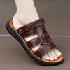 Модные мужские сандалии Новые летние легкие мужские туфли из натуральной кожи Удобные пляжные сандалии Модная повседневная обувь Кроссовки
