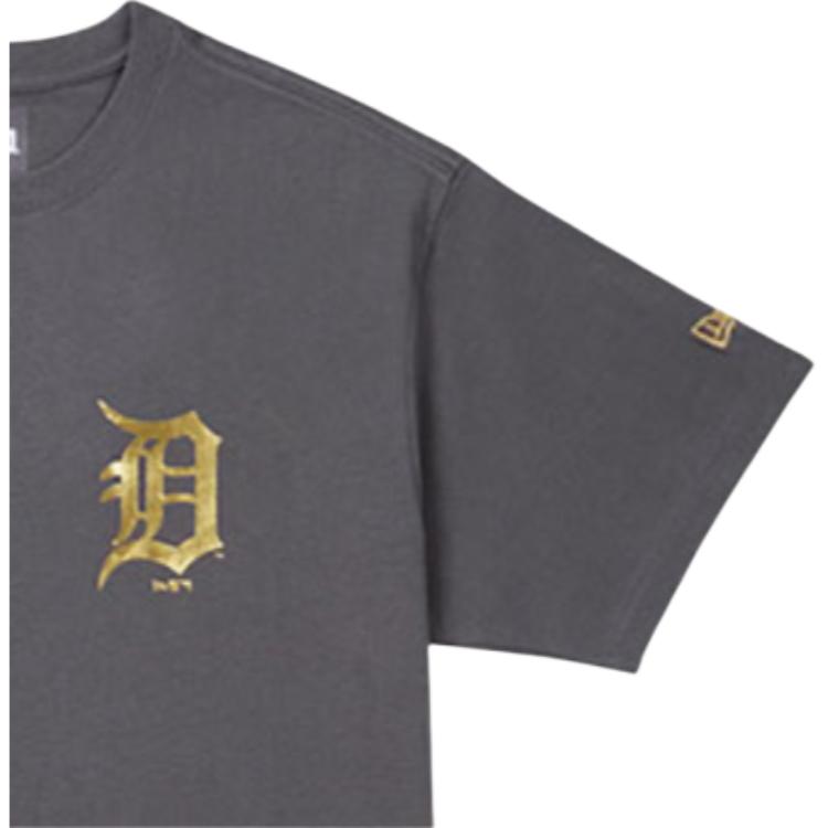 New Era Т- Футболка унисекс с круглым вырезом Detroit Tigers Темно-серый 12845015
