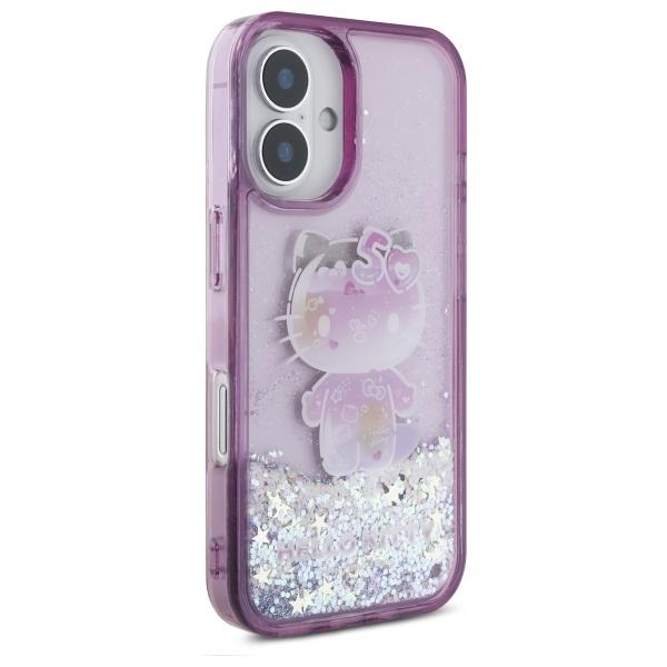 Hello Kitty Hkhcp16Sl50Ppu Iphone 16     6.1 Fioletowy/Purple Hardcase Liquid Glitter 50Th Anniversary Party