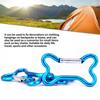 5Pcs Bone Shape Spring Clasps Aluminum Alloy Spring Snap Hook Clip KeyRings Metal Carabiner Keychains Buckle Hardware