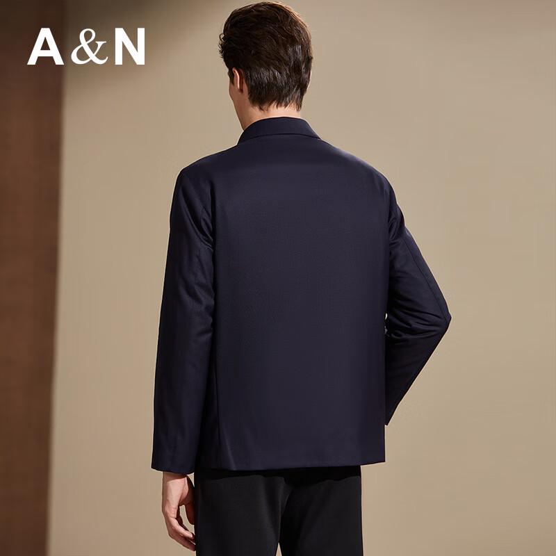 Antonio Men's Business Wool Jacket with Detachable Goose Down Liner
