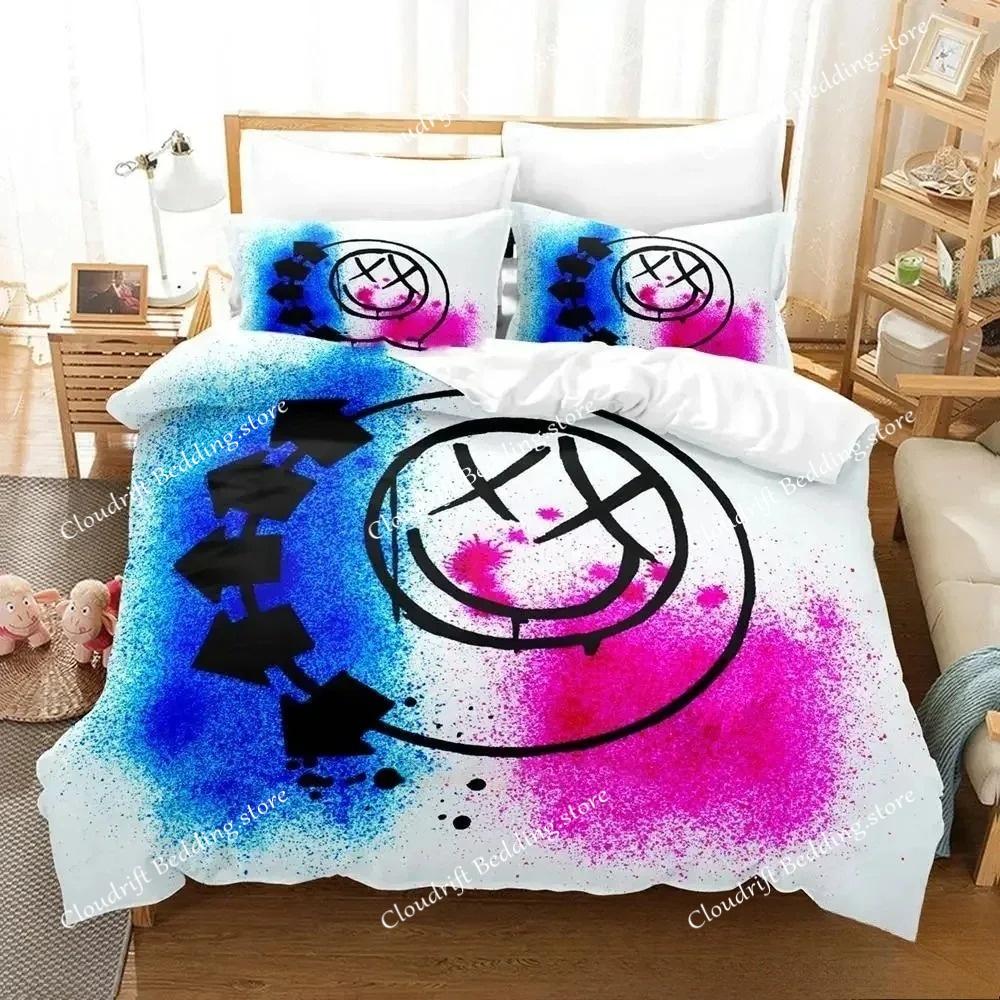 3D-печать музыкальной группы B-Blink-182 Комплект постельного белья для мальчиков и девочек, двуспальная кровать, пододеяльник, наволочка, кровать для мальчиков, домашний текстиль для взрослых
