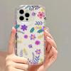 Flower Phone Case For iPhone 14 Pro Case iPhone 13 11 12 16 15 Pro Max XR X XS 7 8 Plus SE Shockproof Soft TPU Clear Cover Funda