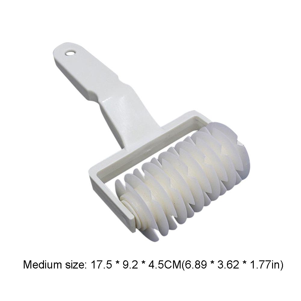 White Pastry Cutter Reusable Pastry Lattice Roller Lattice Dough Cutter Pizza and Biscuits