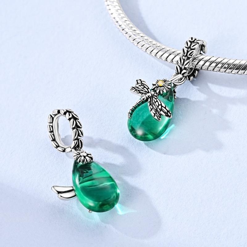 Оригинальные медные шармы-бусины Роза Сердце Крылья Бантик Шарм для браслета Подвеска Женщина Девушка Изысканные DIY Ювелирные изделия Подарок