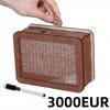 Креативная шкатулка для денег, деревянная копилка с маркером, 1000-10000 евро, рождественский подарок для детей, украшение для дома