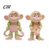 Soft Color Cartoon Animal Decor 3D Printed Articulated Monkey Figurine, Multi-Color Model with Portable Healing Charm Movable Joints, Stress