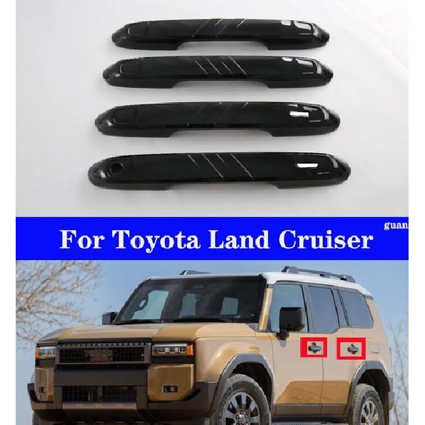 Car handle decorative strip Black For Toyota Land Cruiser 2024-2025