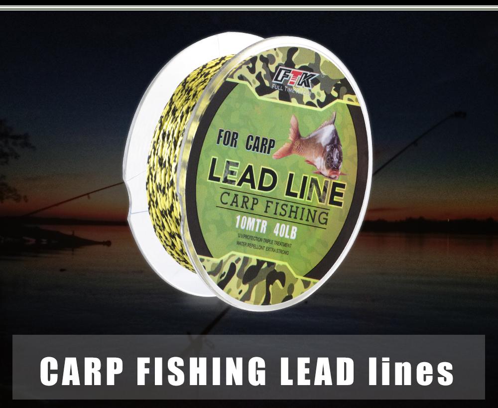 Рыболовная плетеная веревка 10 м, 20-60 фунтов, поводковая леска