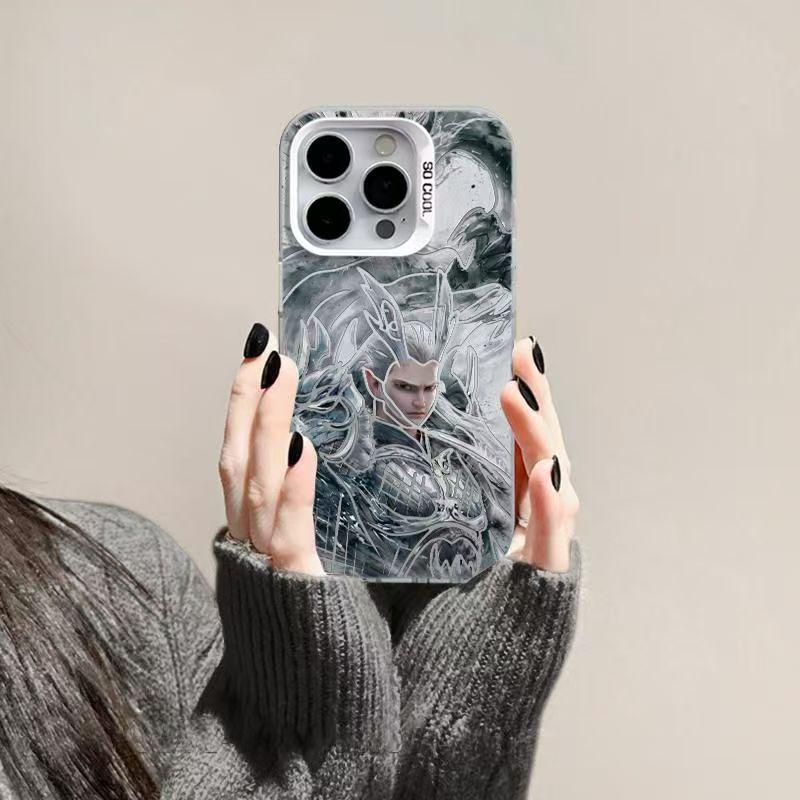 Чехол для телефона 3D Nezha Anime для iPhone 15/14/13 Pro Max XR с изображением китайской мифологии, противоударный, устойчивый к царапинам матовый чехол