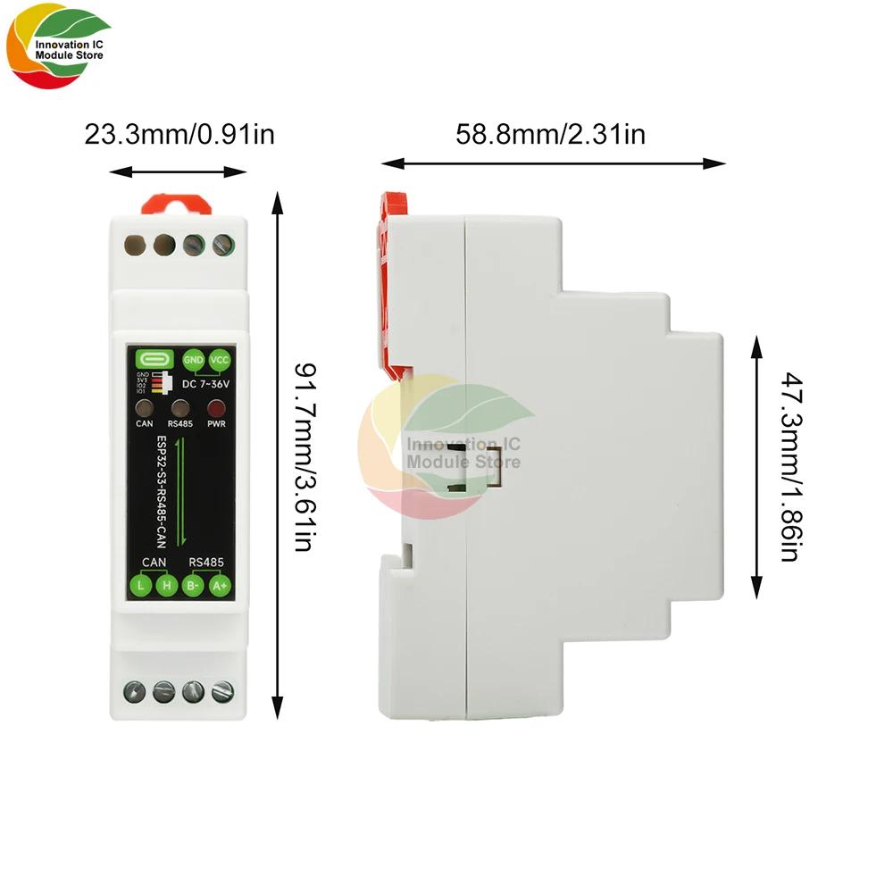 Rs485 Can Communicator ESP32-S3-RS485-CAN 1-Channel Wifi Bluetooth Relay Industrial Control Board Type C Interface