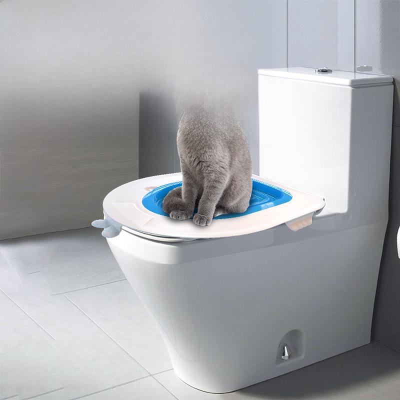 Cat Toilet Trainer & Mat - Secure Litter Tray Holder for Easy Bathroom Training