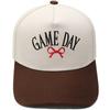 GAME DAY Bow Embroidery Color Matching Truck Hat Race Day Ladies Support Shade Dad Hat