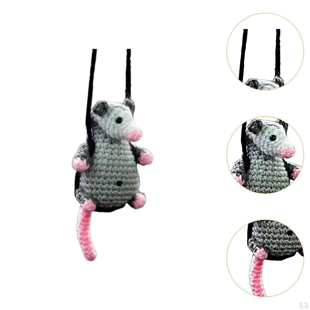 Автомобильная мышка, подвеска, зеркало заднего вида, декоративный подарок на день рождения, забавное подвесное украшение для