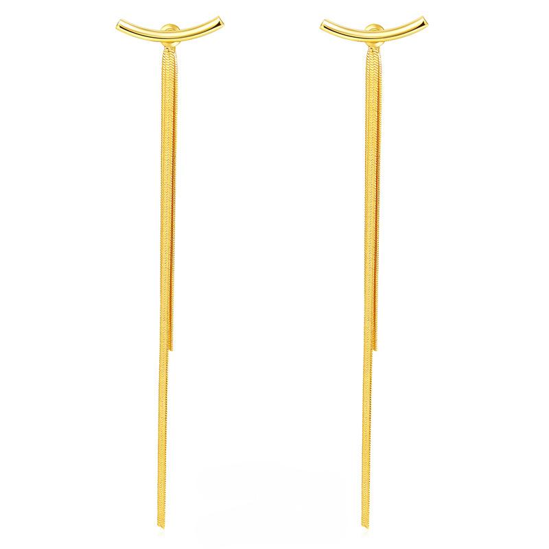 Long Tassel Earrings For Women, Alloy Ear Lines With Simple And Cool Style Jewelry Gift