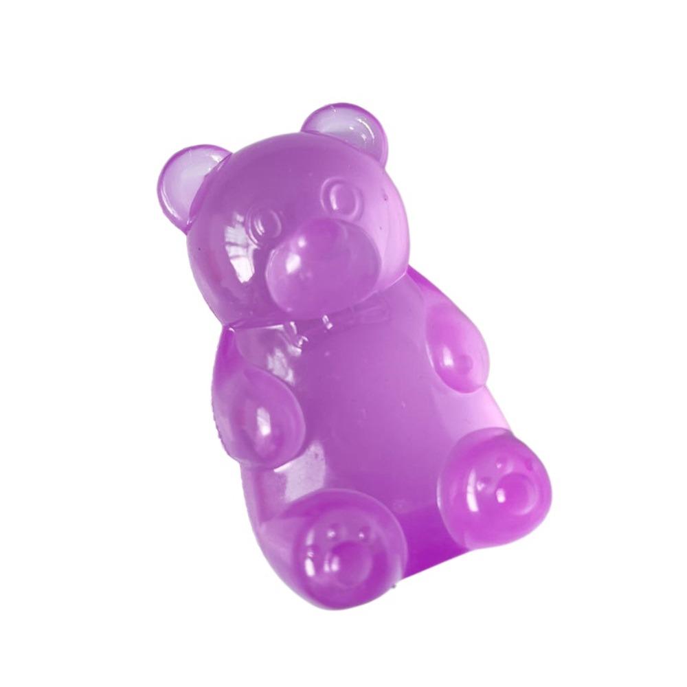 Cute Maltose Bear Soft Plastic Colorful Sensory , Creative New Product, Desktop Decoration, Stress Relief Doll