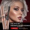 4D Mascara Abundant Big Eyes Curved Moon Blade Brush Mascara Waterproof Thick Curling Eye Black European and American Makeup