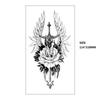 Xqb Black Skull Animal Eagle Snake Water Transfer Tattoo Simulation Disposable Tattoo Sticker